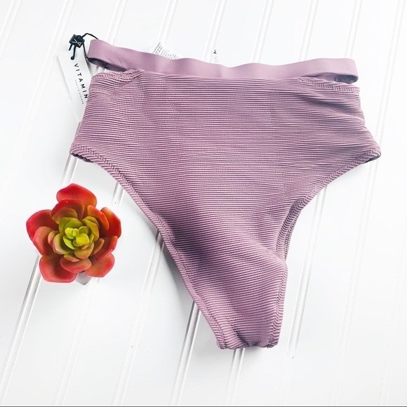 Vitamin A Coco High Waist Bikini Bottoms - Picture 4 of 7